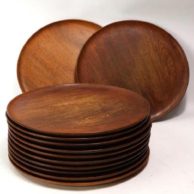 Teak Wood Dinner Plate 12"